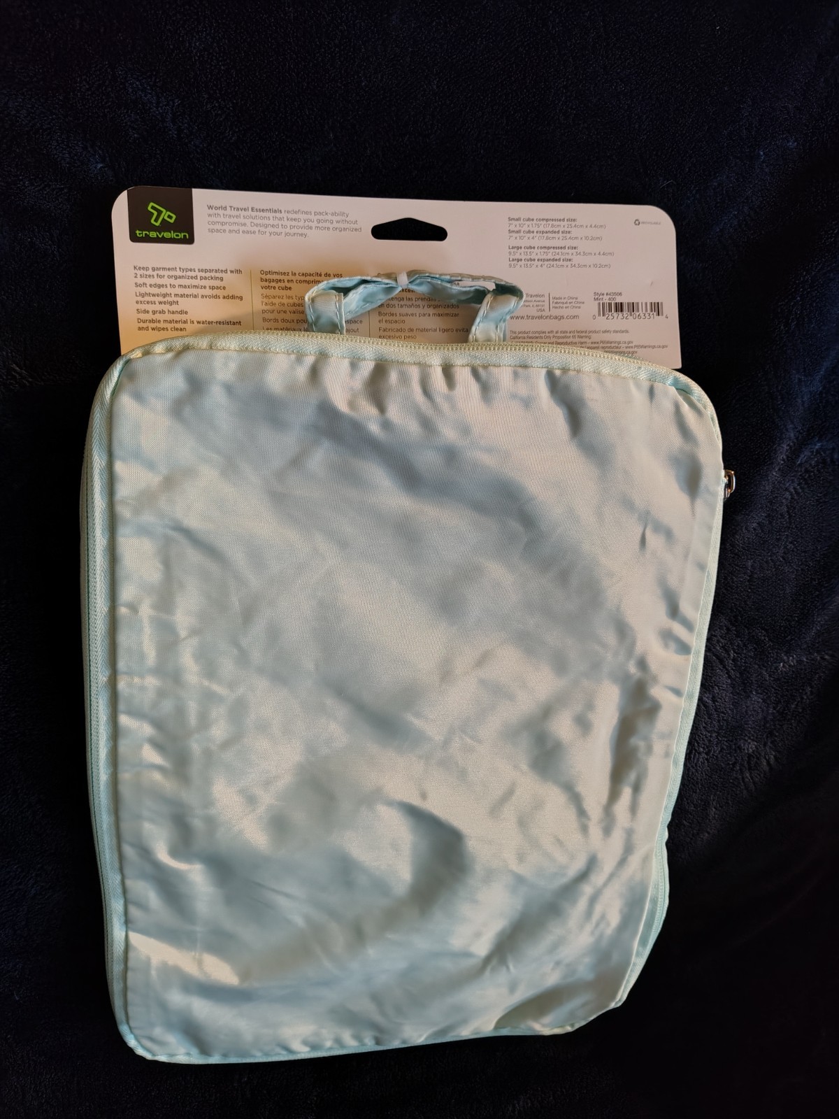 Travelon Packing Cubes with Compression (2 Pack) Small & Large