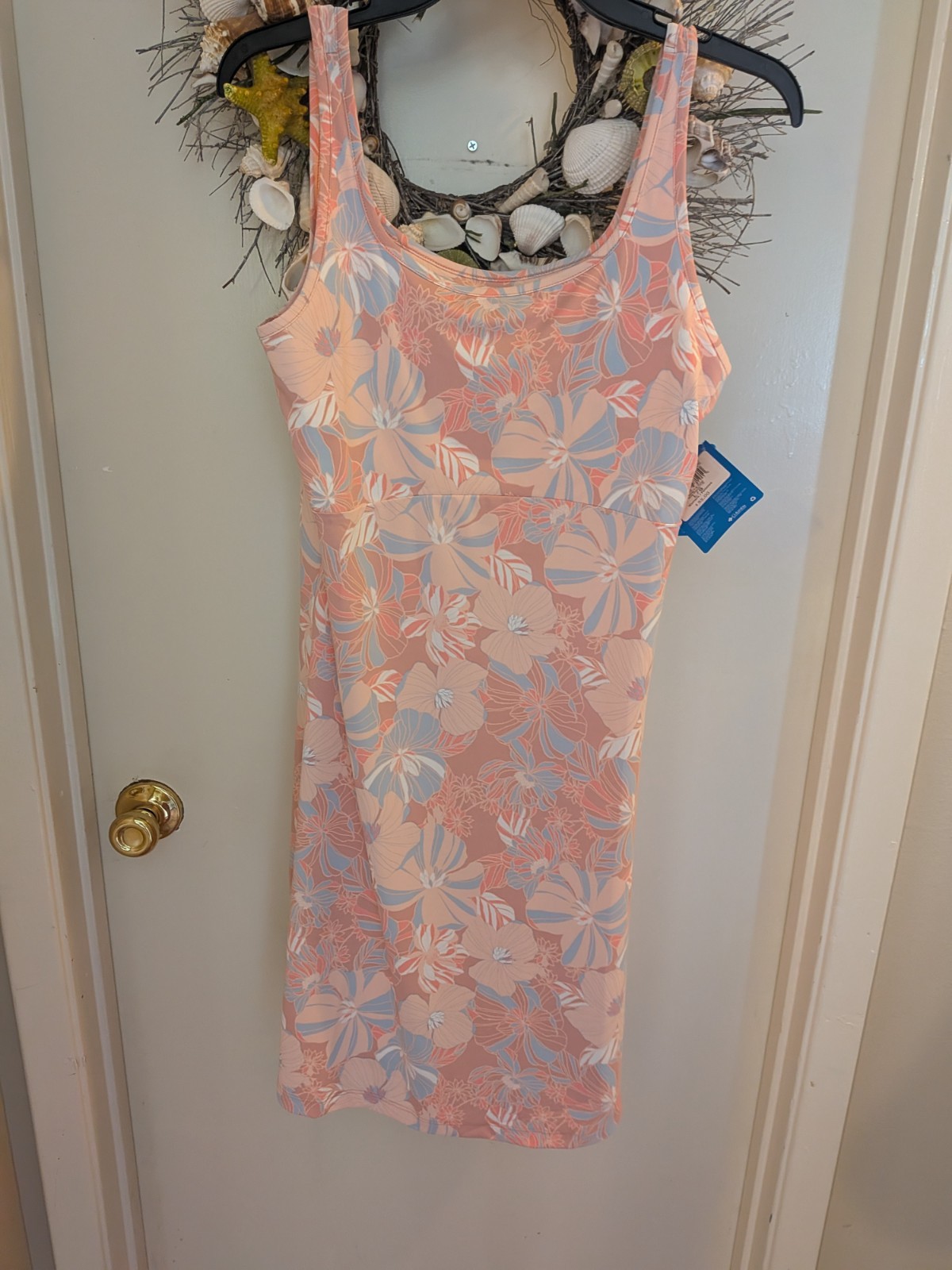 Columbia Large PFG Activewear Floral Causal Dress New w/Tags Ladies