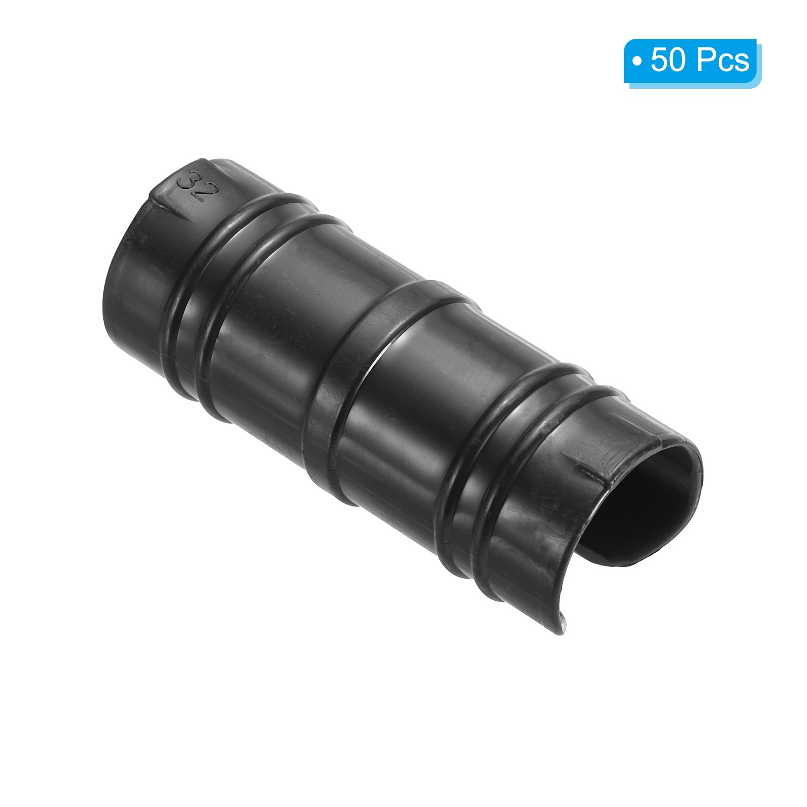 50Pcs 1 1/4" 32mm Greenhouse Snap Plastic Greenhouse Clamp Clip Tube Black