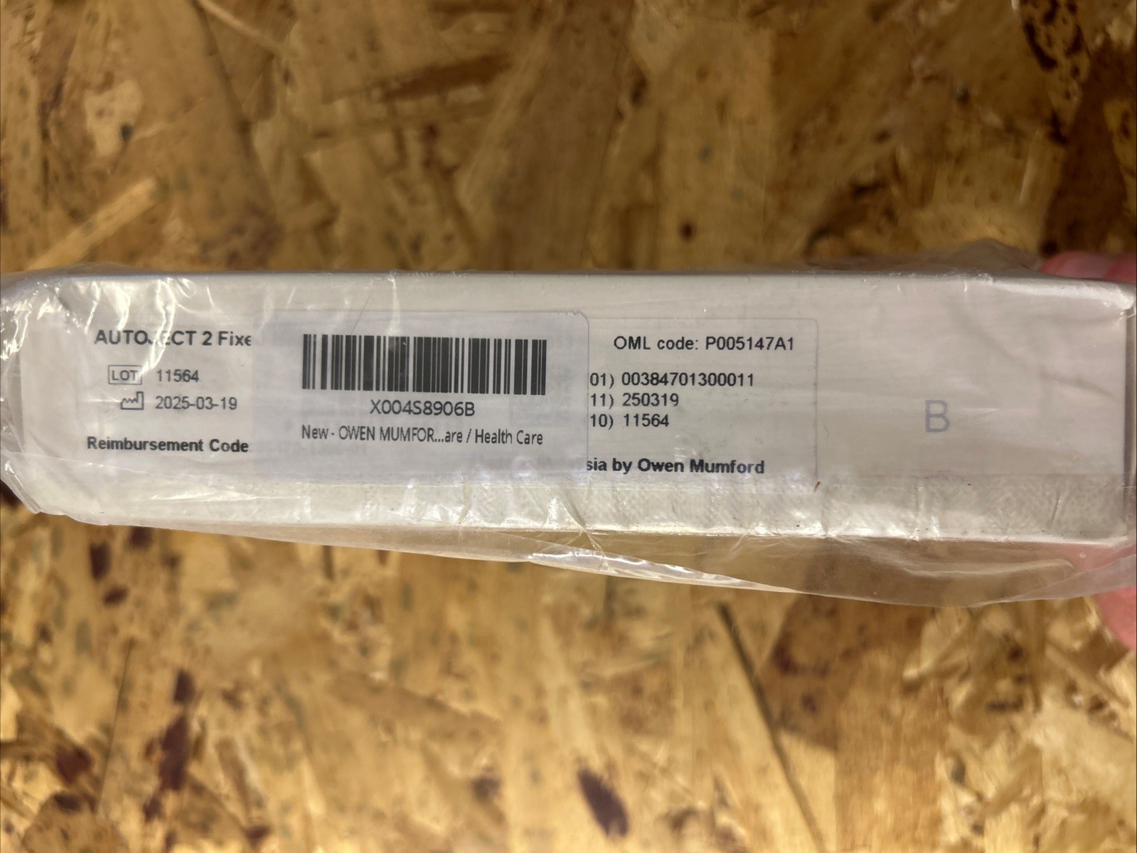 Owen Mumford Autoject 2 Fixed Needle Device AJ1300 For Self-Injection