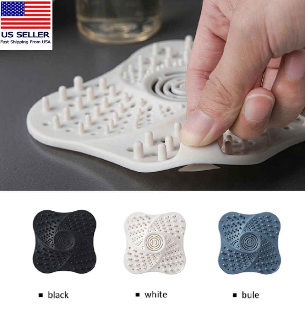 Hair Catcher Drain Stopper Shower Sink Strainer Plug Filter Cover Bathroom
