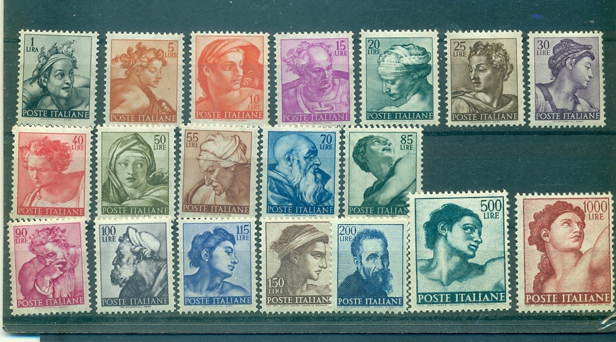 Italy - Sc# 813-31. 1961 Sistine Chapel Art. MNH $13.75.