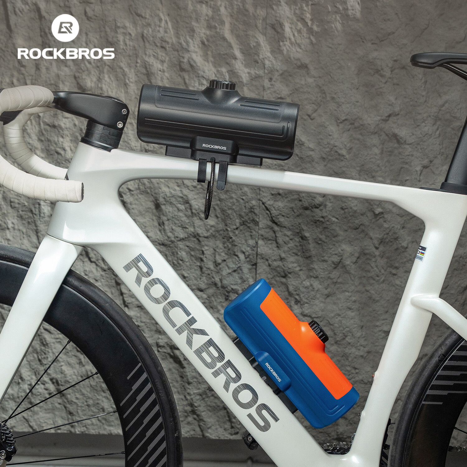 ROCKBROS Bike Password Anti-Theft Lock Box Hard Shell Key Frame Storage Bag 0.7L