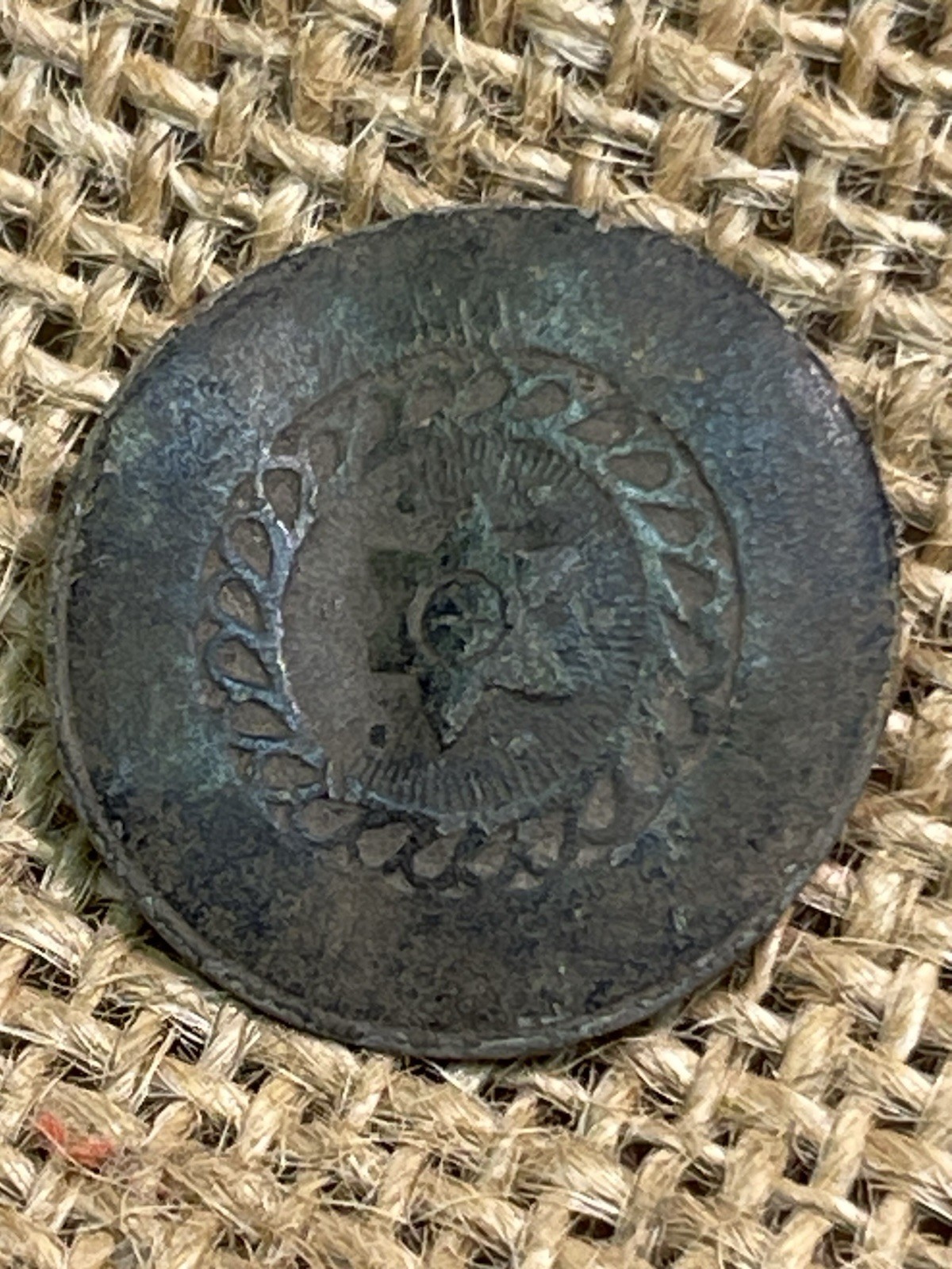 Three Dug Civil War Period Flower Type Buttons Recovered At Savannah Ga