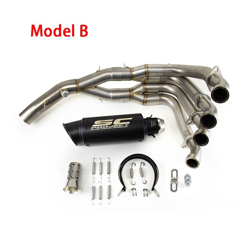 For Yamaha YZF R6 2006-2020 High Performance Full Exhaust Pipe System Kits Black