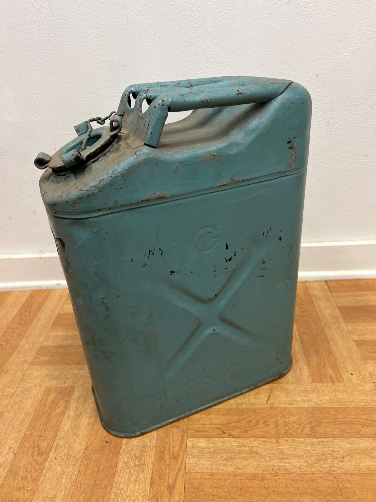 Vintage US Military Jerry Can Container 1952 KOREAN WAR water willys jeep prop