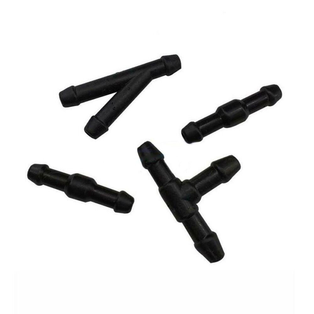 Car Front Windshield Wiper 6.5ft Fluid Hose 2x Nozzle Windshield Sprayer Jet Kit