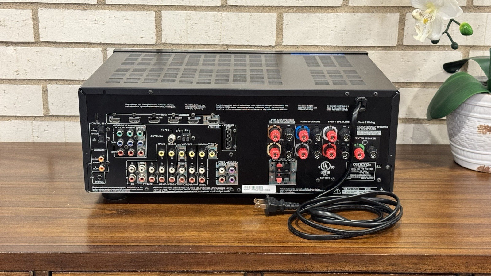 Onkyo HT-RC160 7.1 AV Receiver – Fully Working – No Remote