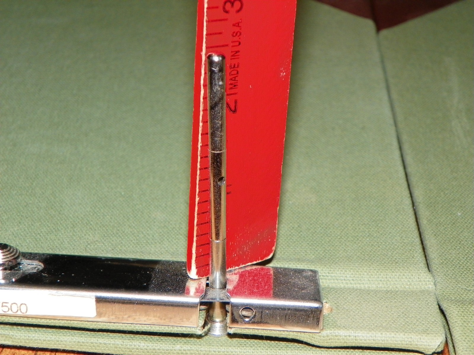 Lot of 2 Wilson Jones 278-27 Sectional Post Binder Canvas 11 x 8.5 GREEN 3" capa