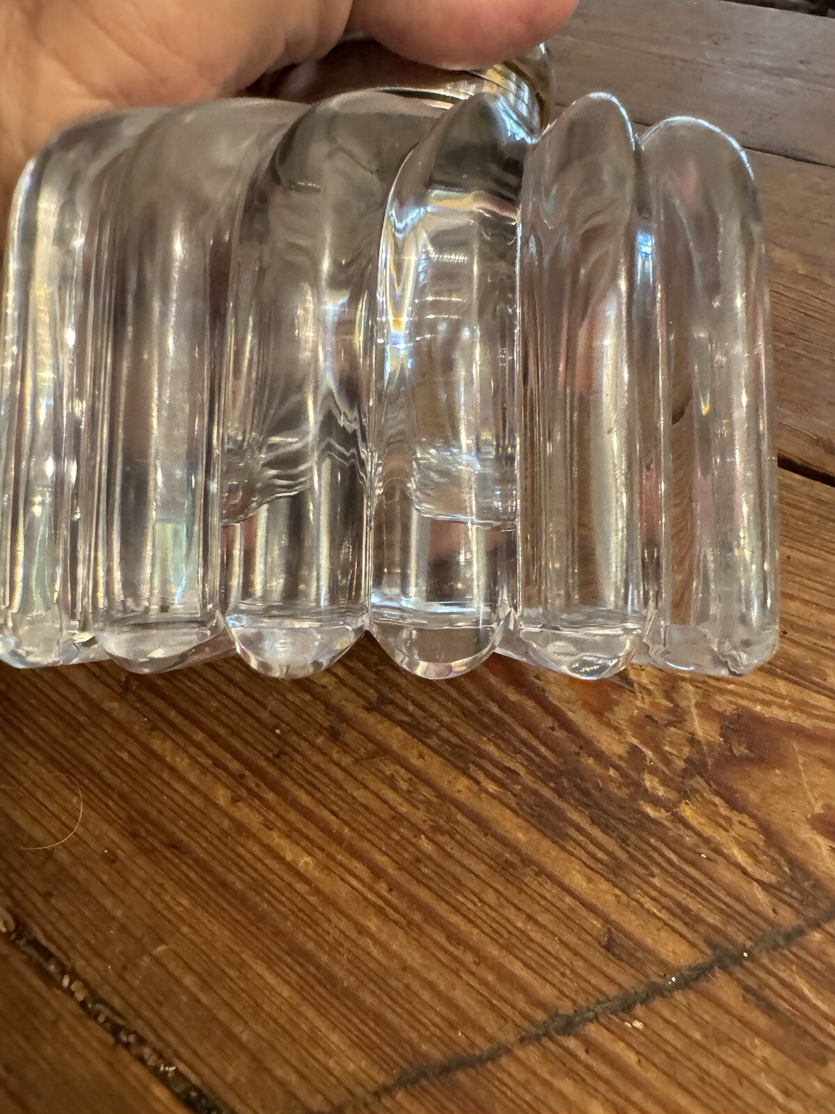 19th Century Tiffany & Co Sterling Silver and Cut Crystal 3.75” Inkwell and Cap