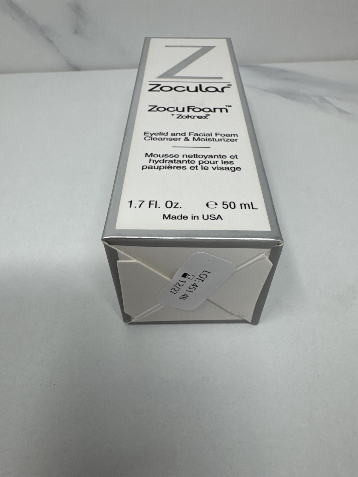 Zocular ZocuFoam Eyelid & Facial Foam Cleanser & Moisturizer Eyelid Scrub 1.7 Oz