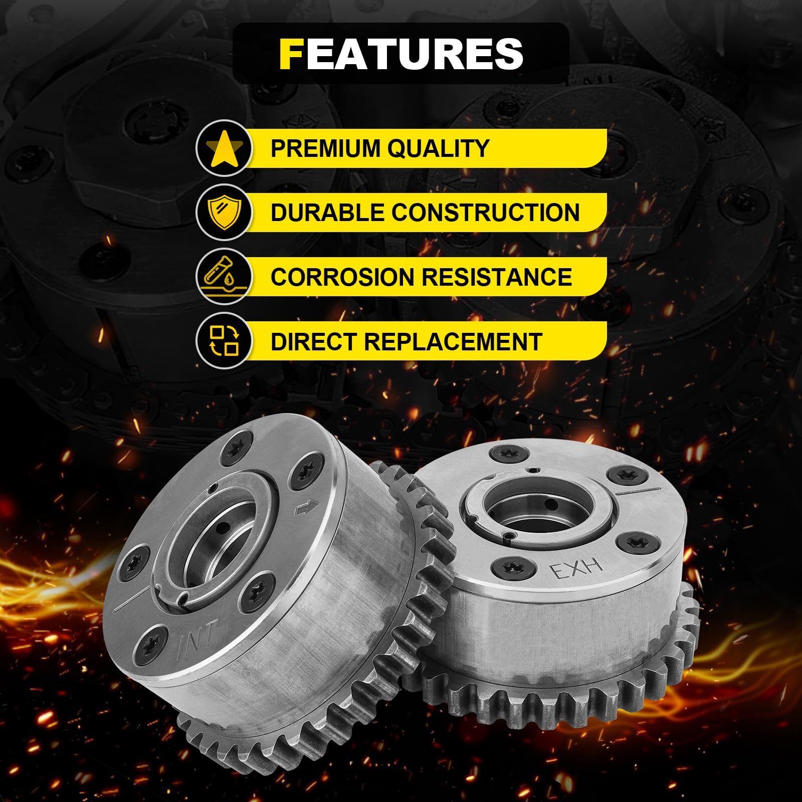 4Pcs Intake & Exhaust Variable Valve Timing Sprocket for Chrysler Dodge Jeep Ram