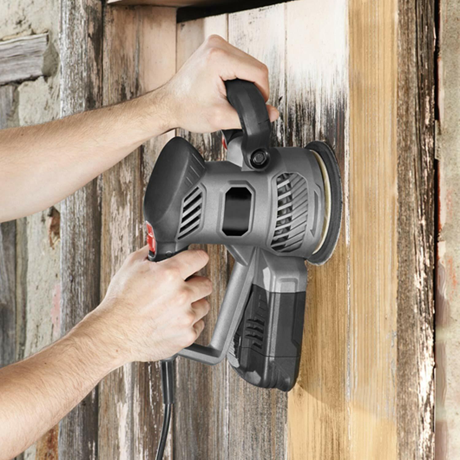 50/100PCS 6 inch Hook Loop Sanding Discs 80 120 180 Grit 6-Hole Sander Sandpaper