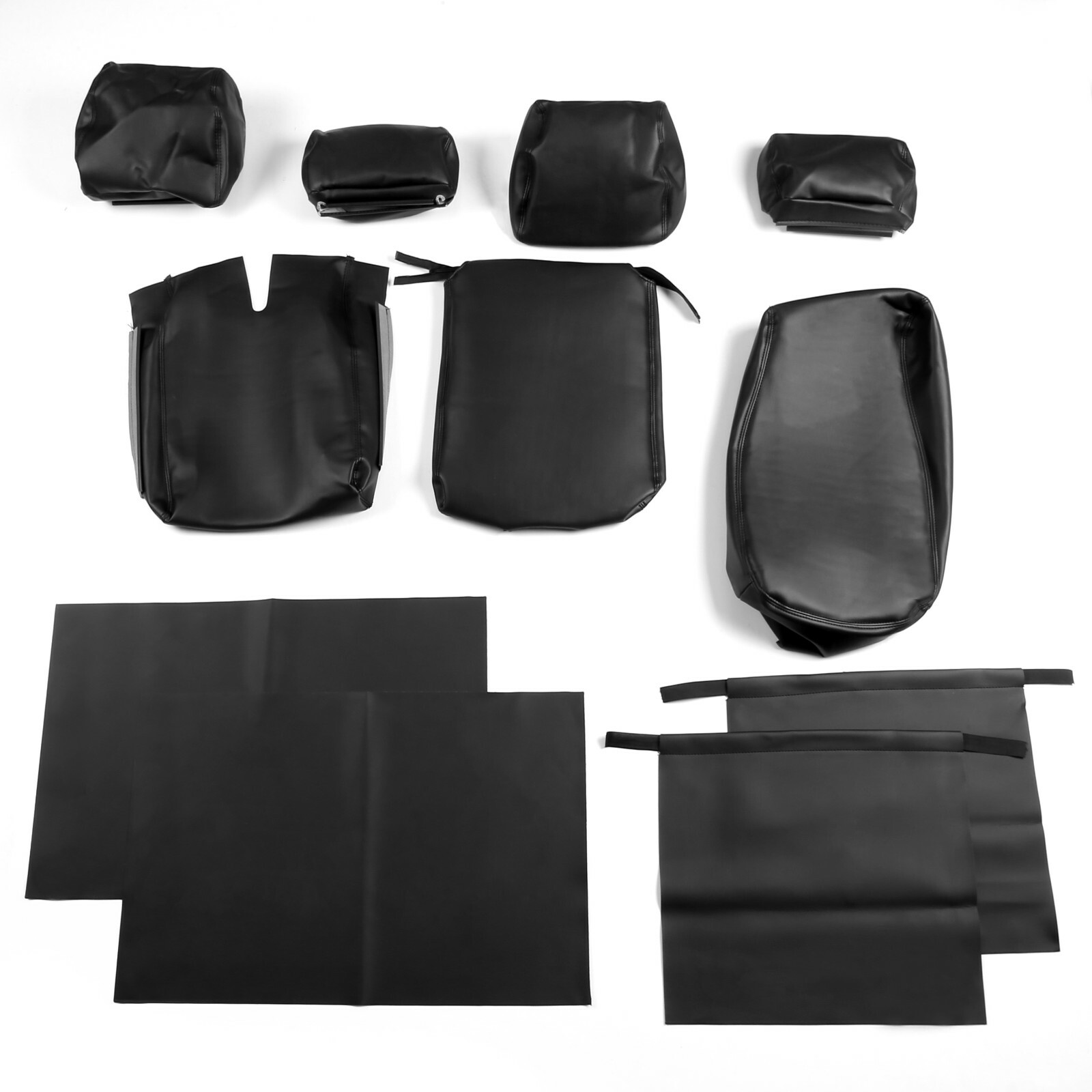 For Chevy Silverado 2007-2013 1500 2500 3500 Extended Cab Seat Covers Full Set