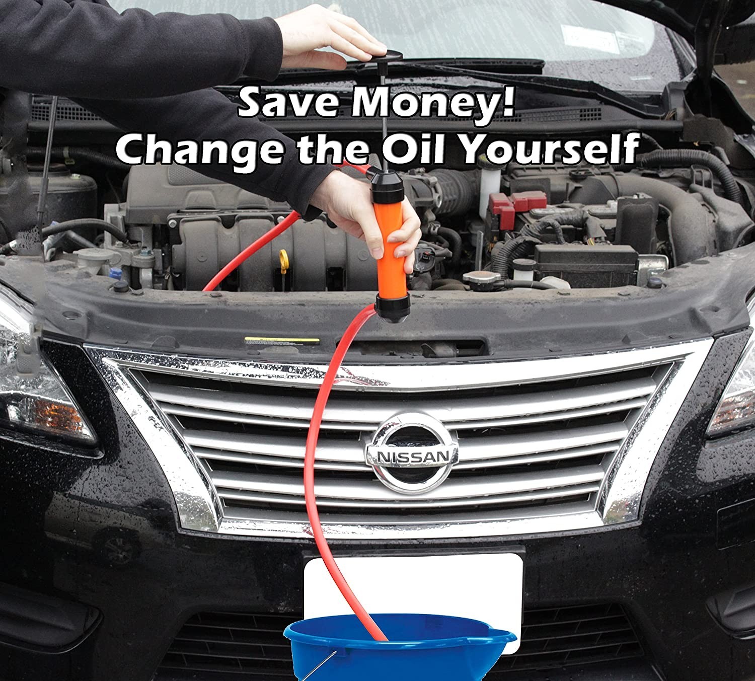 Liquid Transfer, Siphon Hand Pump for Gas, Oil, Air, and Other Fluids