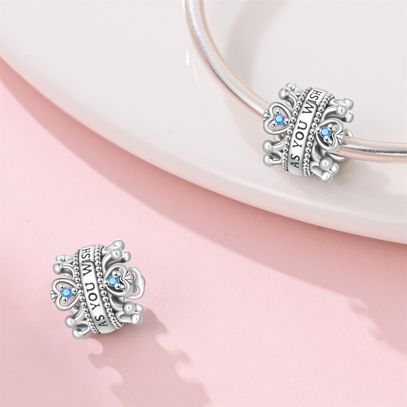 KUNSIR 925 Sterling Silver Bead Charm Spacer Beads for Bracelets Jewelry Making