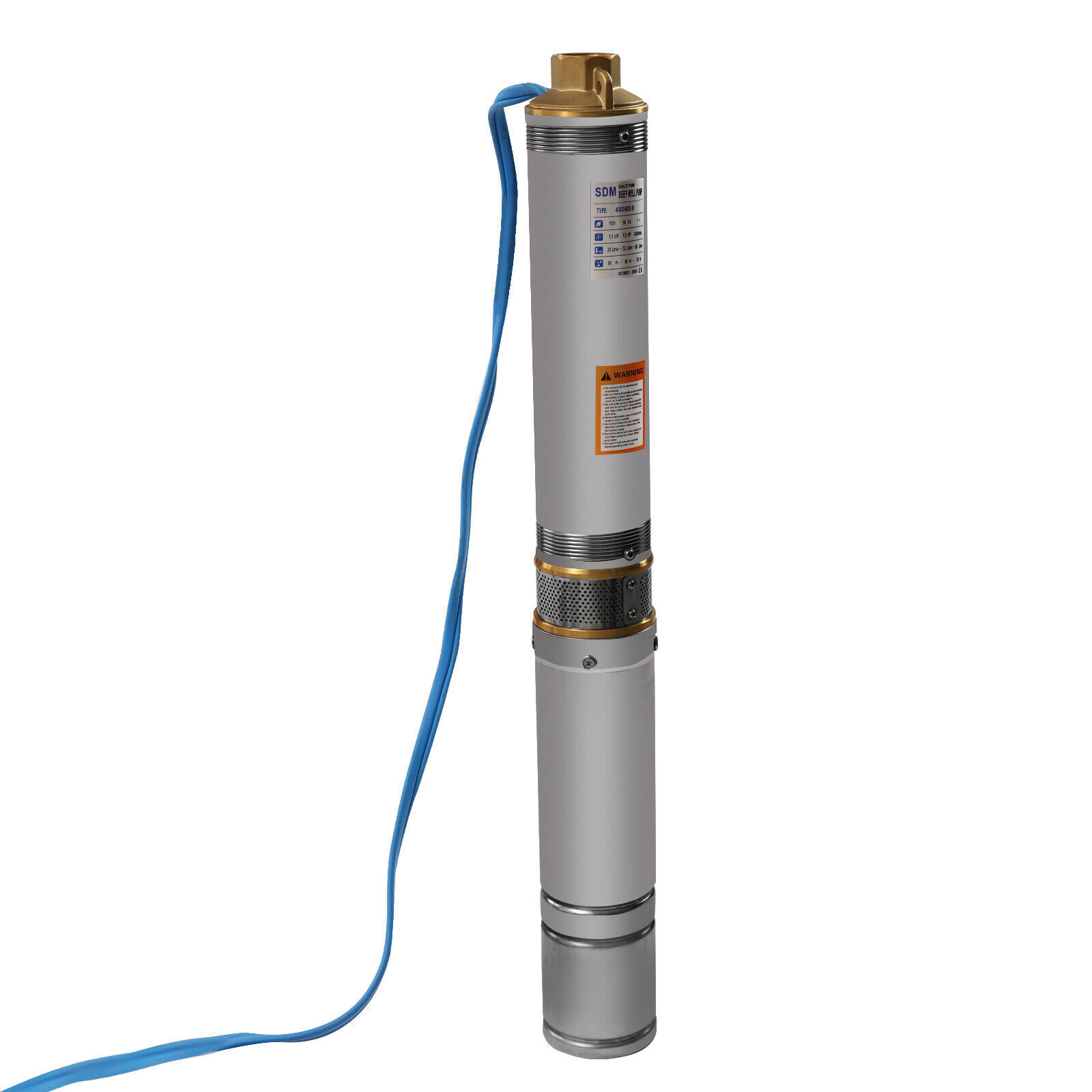 1.5HP Deep Well Water Pump 110V Submersible Stainless Steel 295ft 24GPM New！