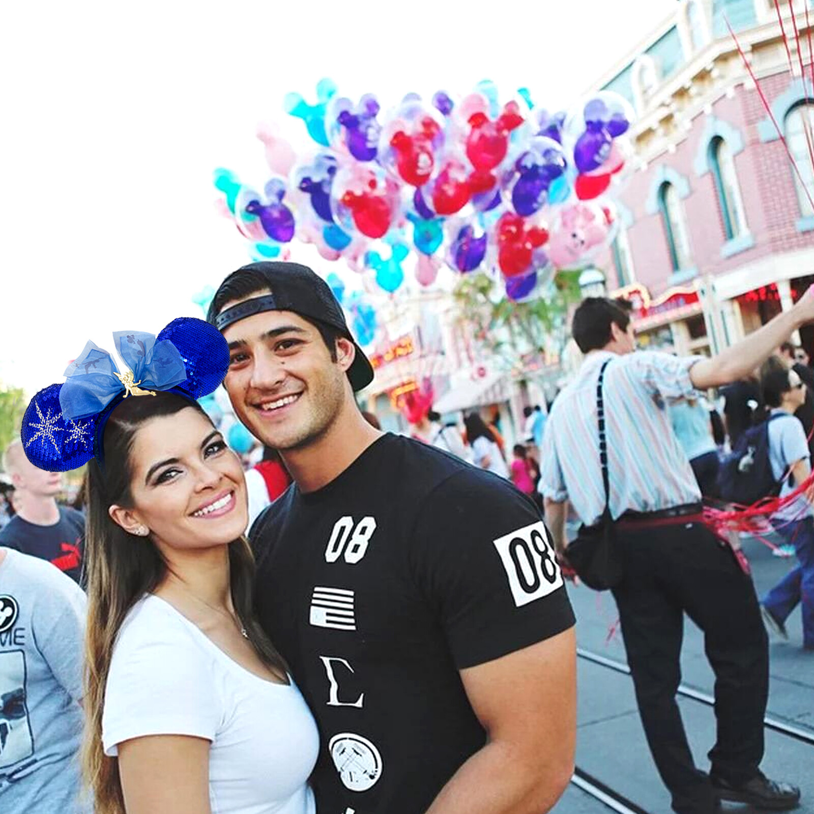 Disney- Parks Peter Pan's Flight Tinkerbell Main Attraction Minnie Ears Headband