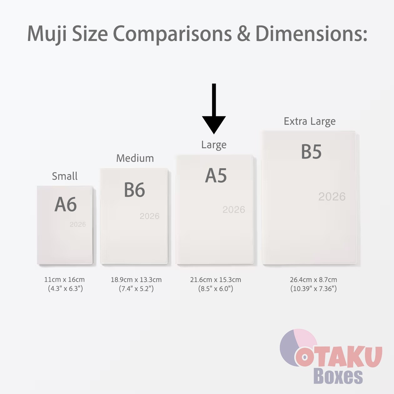 MUJI 2026 Planner - DARK GRAY A5 - Monday Start Monthly Weekly From December '25