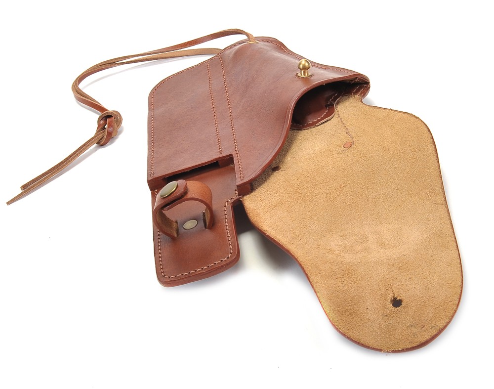 US WW2 M1916 Colt 1911 .45 Holster and Ka-Bar Sheath Premium Drum Dyed Leather