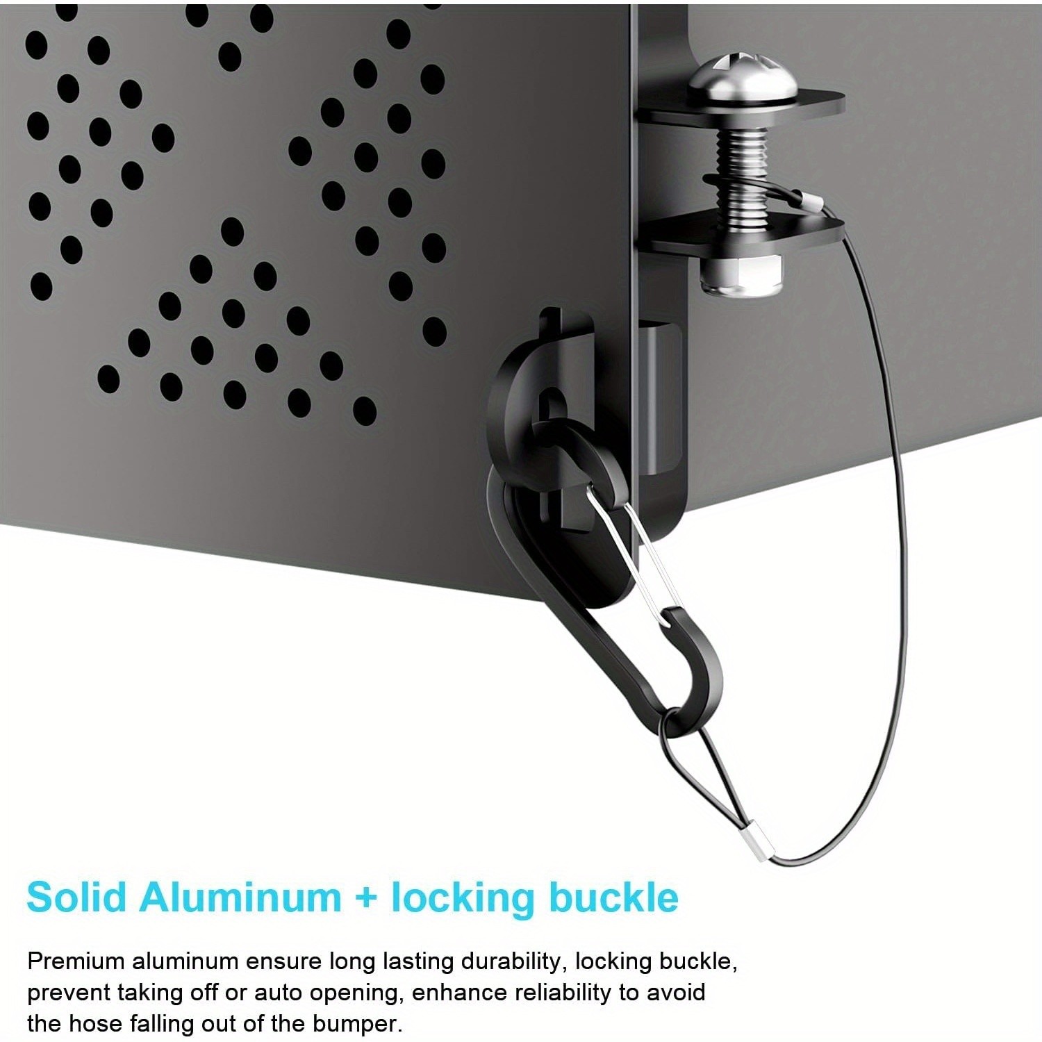 2PCS Aluminum RV Bumper End Cap for 4x4 Inch Square Camper Bumpers Plug