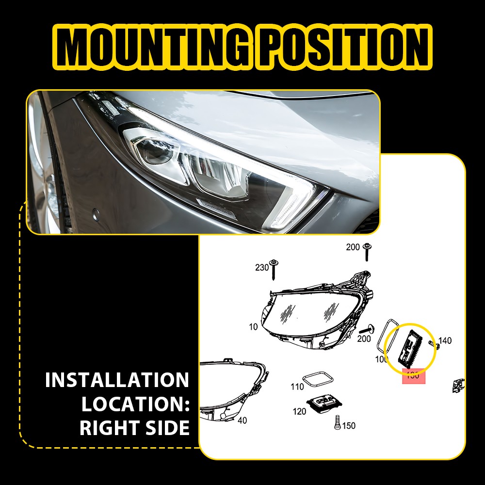 OEM Headlight Control LED Module Ballast For Mercedes Benz W247 A2479004204