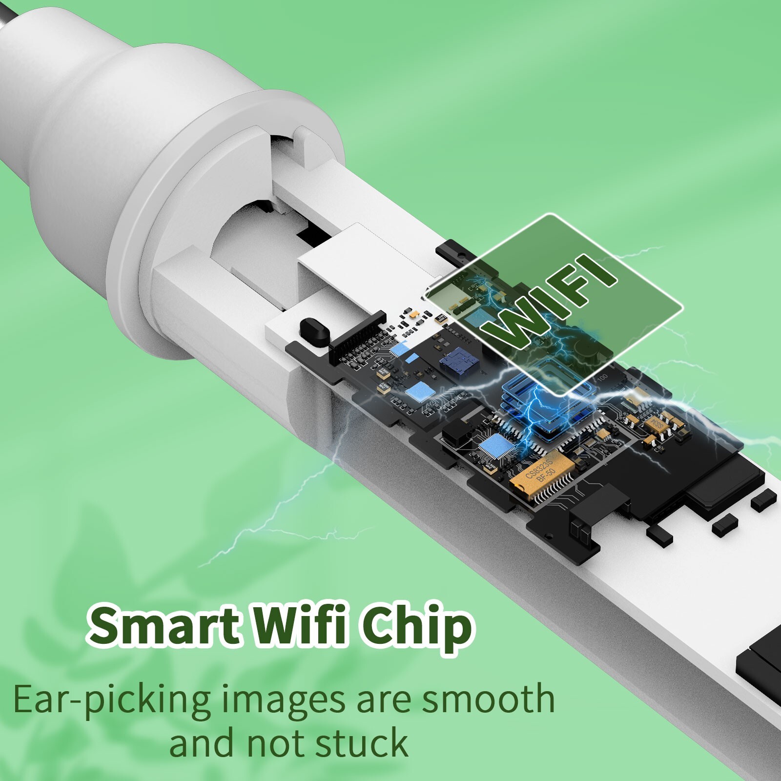 Ear Wax Removal Kit: 1920P HD Camera & 8-Pc Ear Set for iPhone, iPad & Android