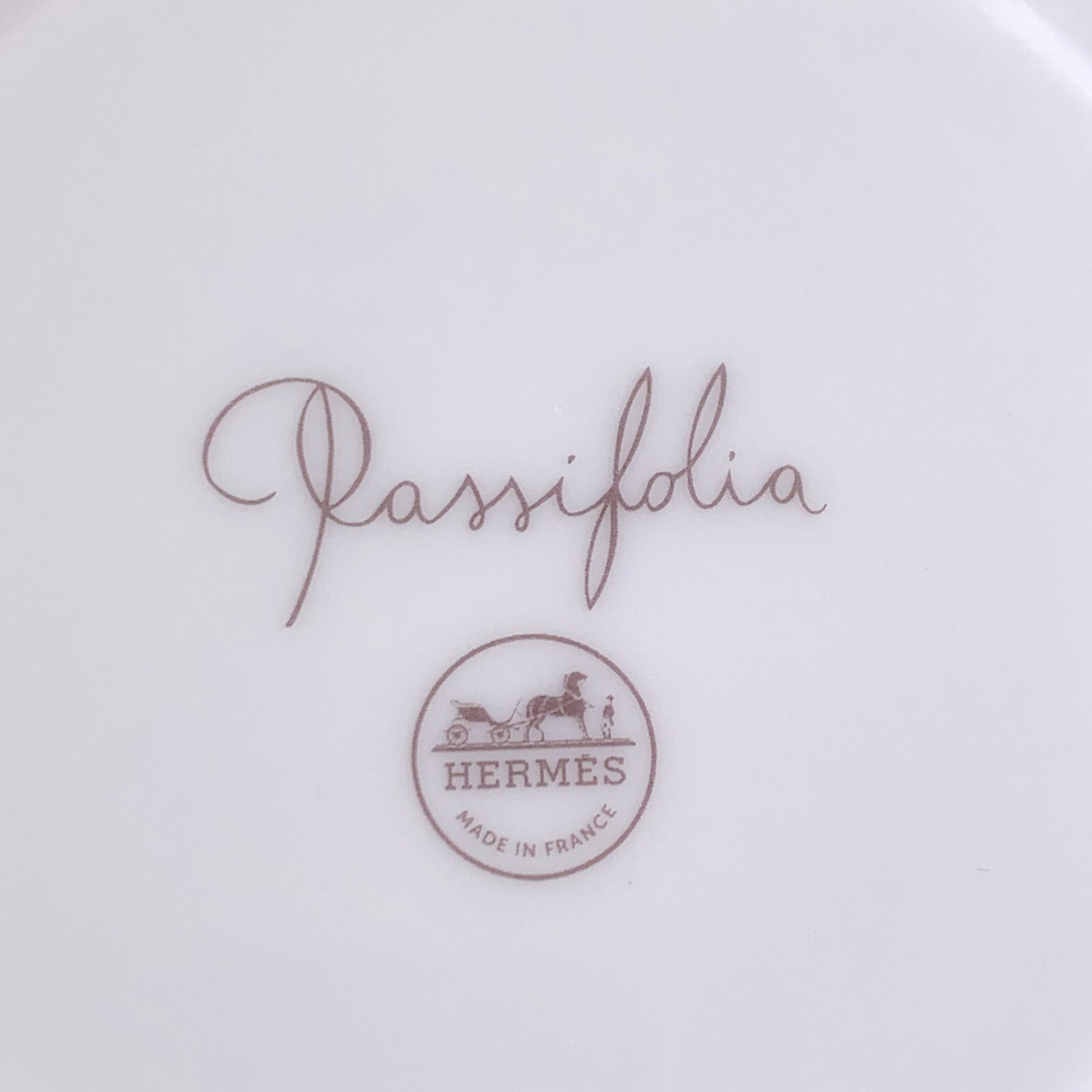 Hermes Large Breakfast Morning Soup Cup & Saucer Passifolia Porcelain 2 Sets