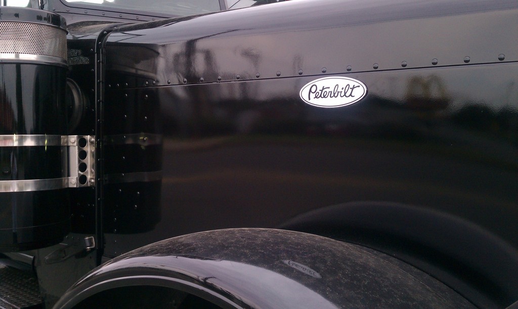 3 Peterbilt Blue Flame Hood & Grille Decal Emblems Flames 359 379 378 353 377 1