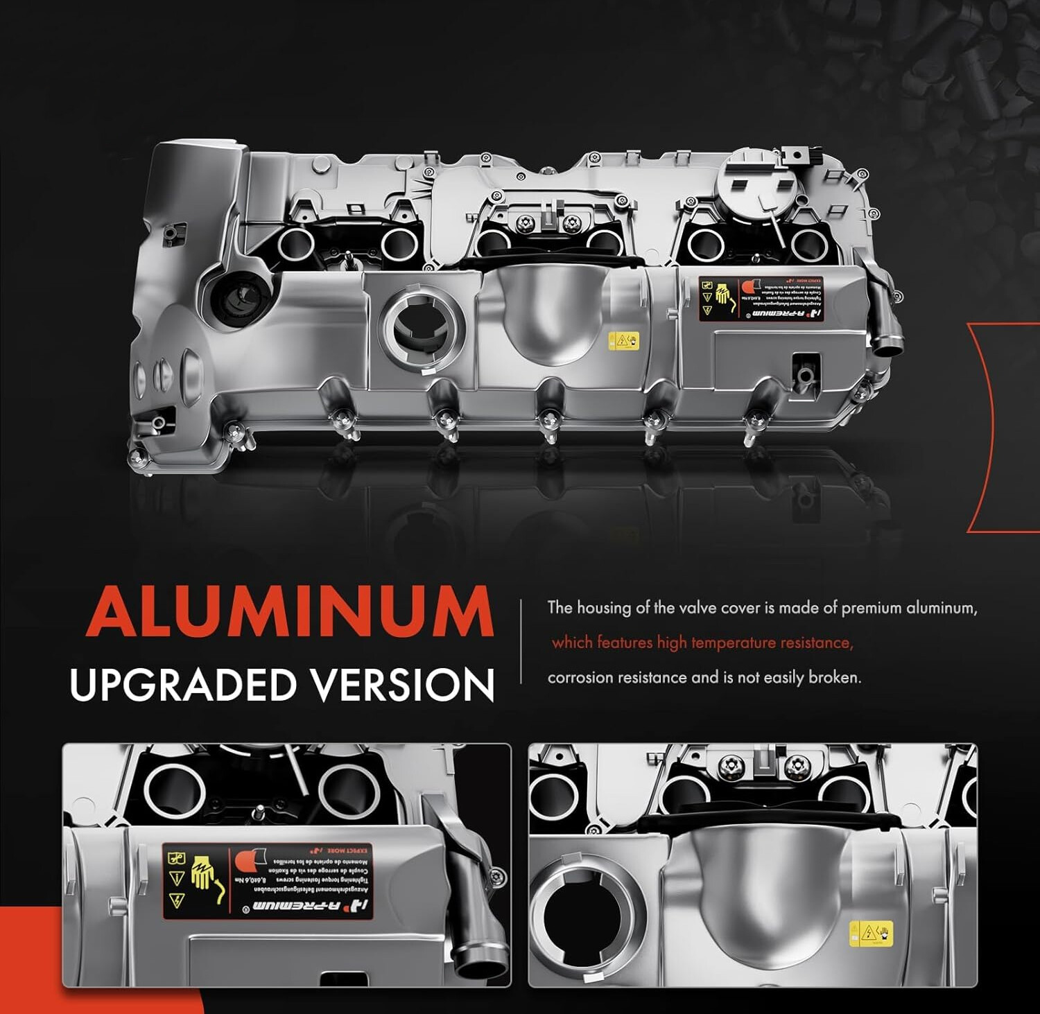 Upgrade ALUMINUM Valve Cover for BMW N52 E70 E82 E90 E91 328i 528i 128i X3 X5 Z4