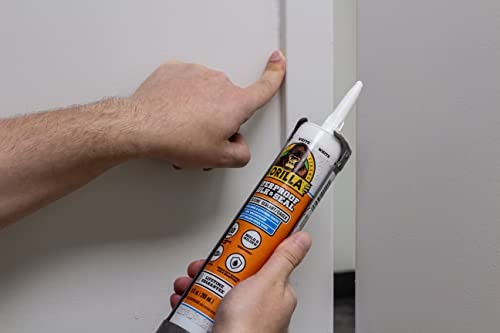 Gorilla White Silicone Caulk 10oz - 2-Pack – Waterproof Sealant for All Use DIY