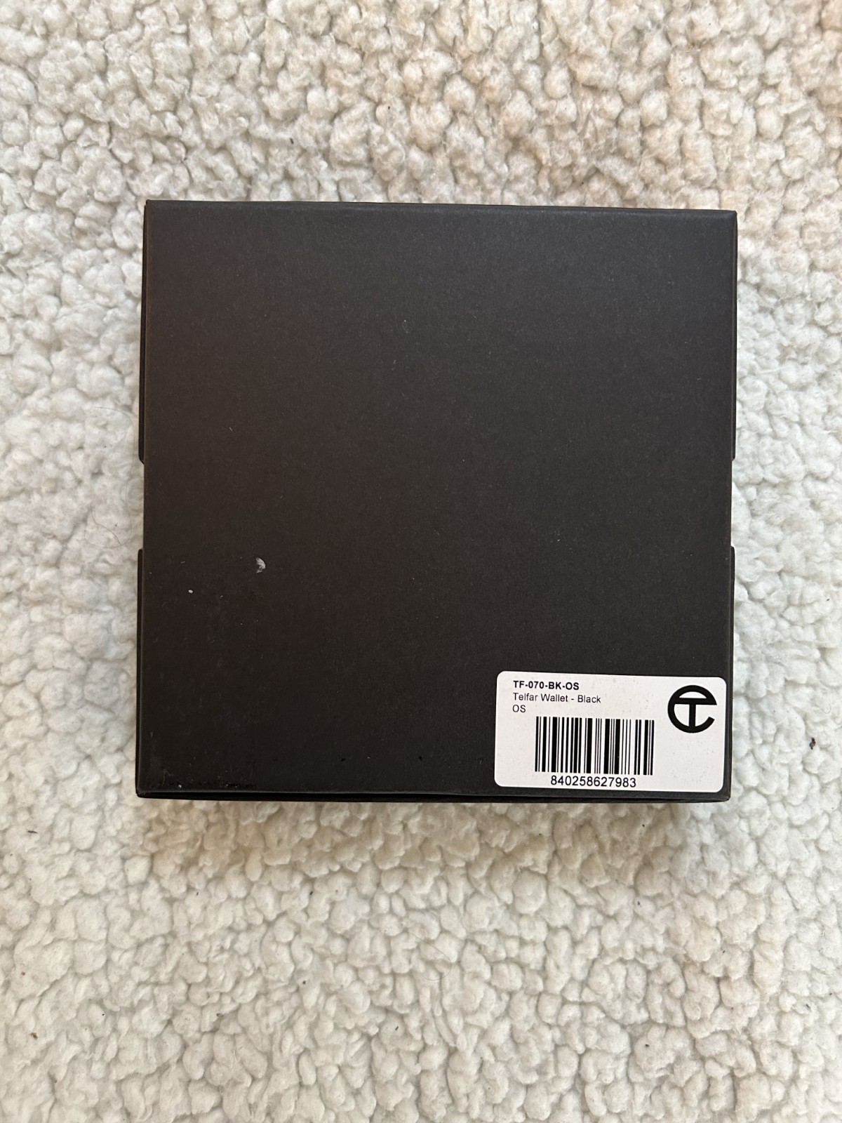 Telfar Black Zip-Around Logo Wallet NEW - Super cute and great design - Qty Disc