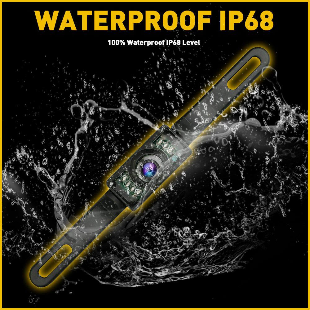 Car Rear View Camera Reverse Backup Camera Night Vision License Plate Waterproof