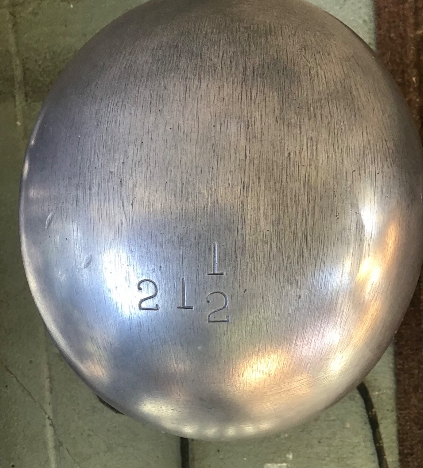 Antique heated hat block milliner's form cast aluminum / working