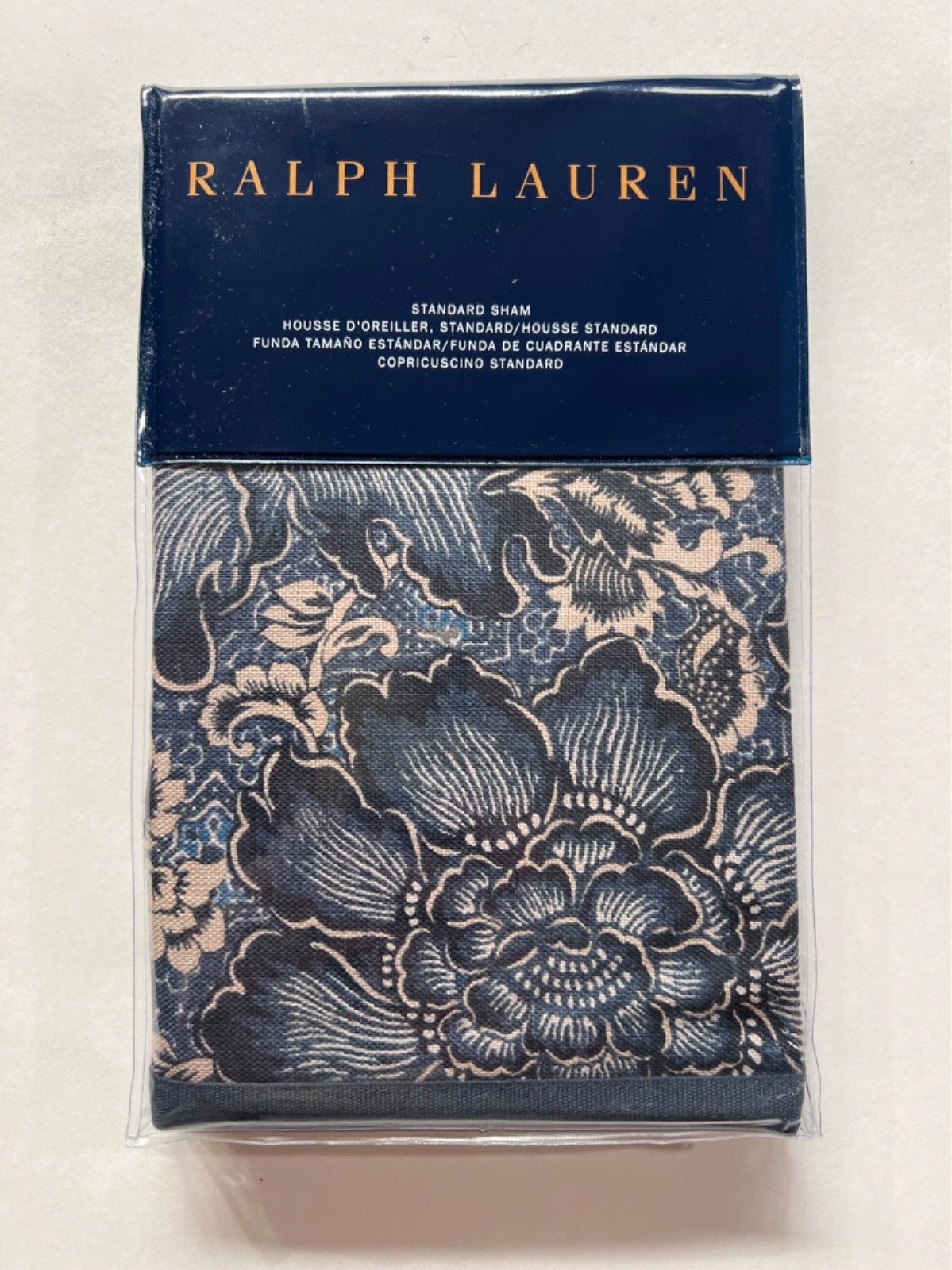 3pc RALPH LAUREN Queen Duvet Set HARLOW BRINLY FOREST BROWN / KEATON INDIGO BLUE