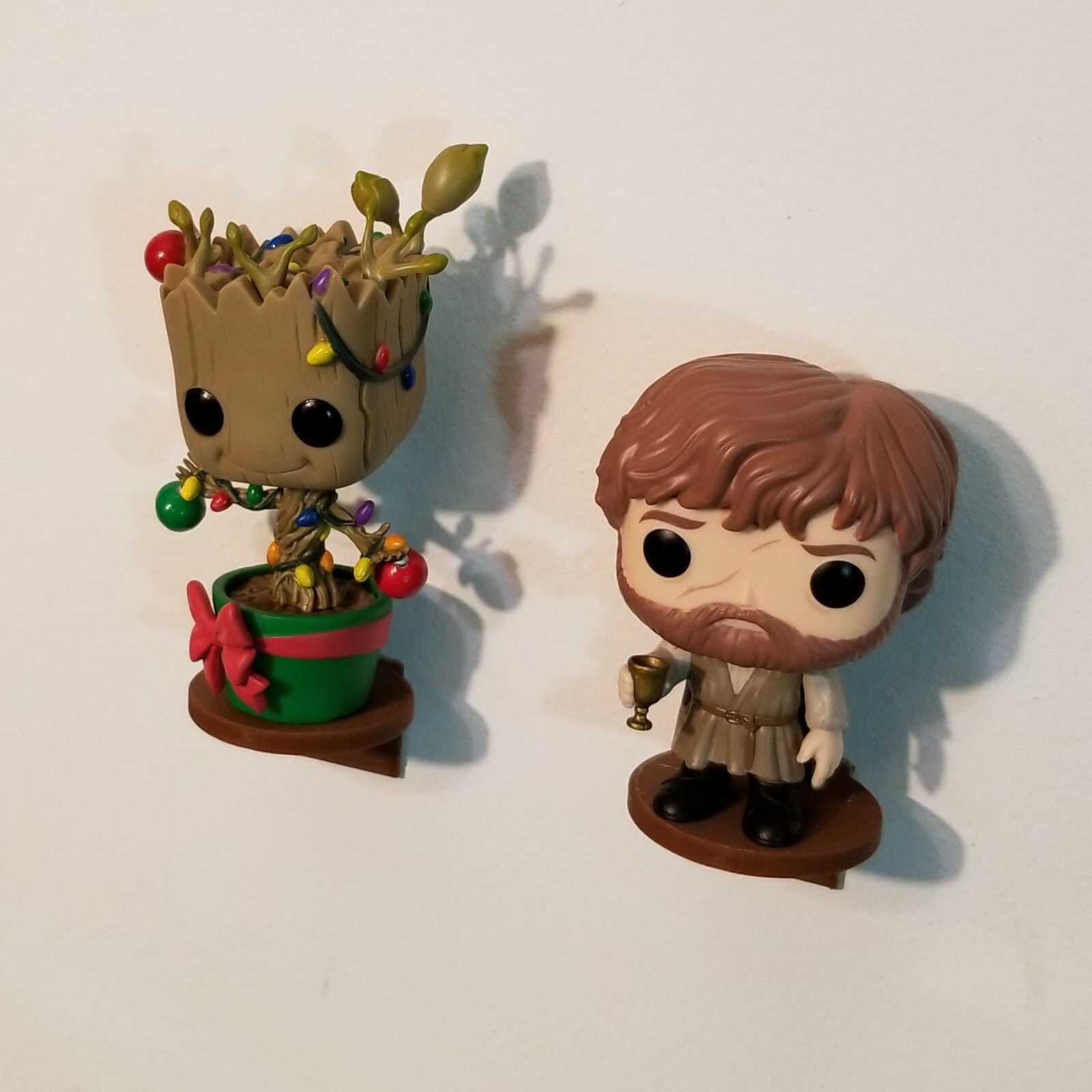 6 Pack Black Small no Nail Adhesive Wall Display shelf for figurine Funko Pops!