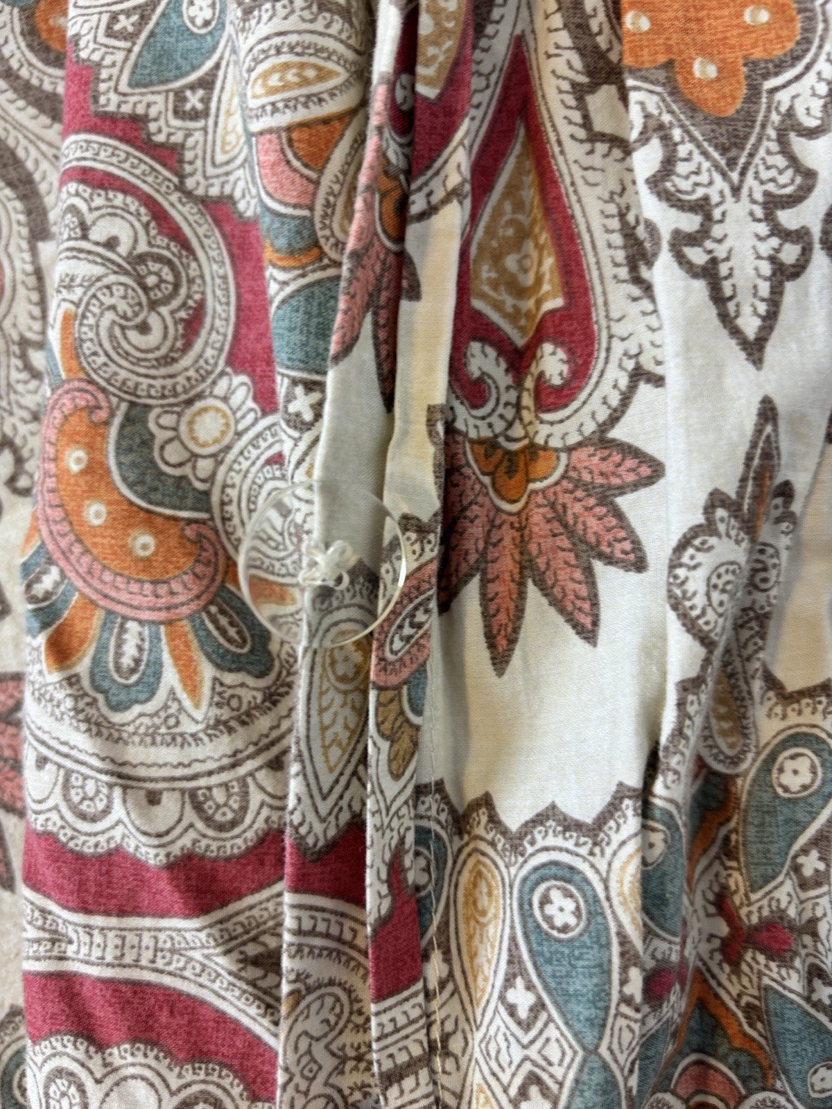 Pottery Barn Valencia Percale Cotton Duvet Cover King Size Medallion Boho