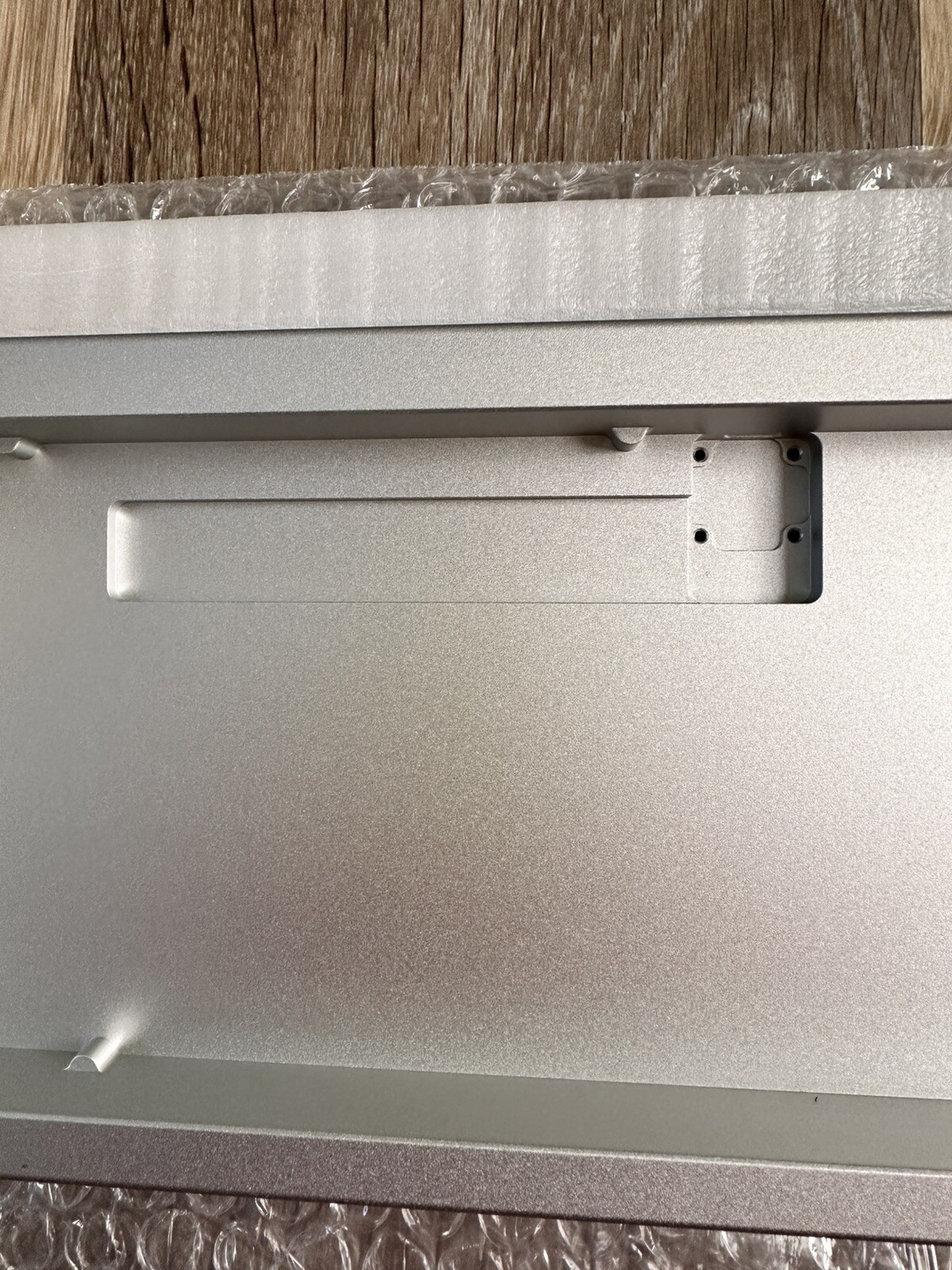 Silver Aluminum Mechanical Keyboard Case. New. Open Box