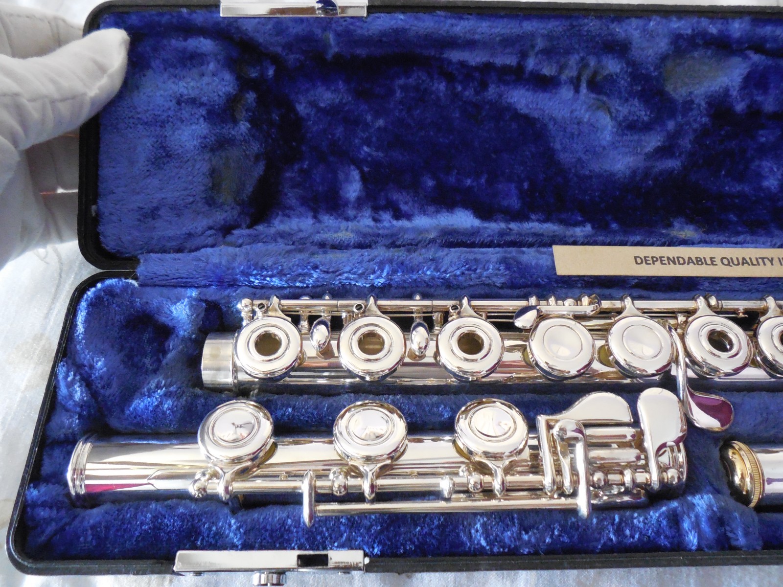 Emerson ELD Reconditioned Open Hole B Foot Sterling Silver Head Flute 3BSH