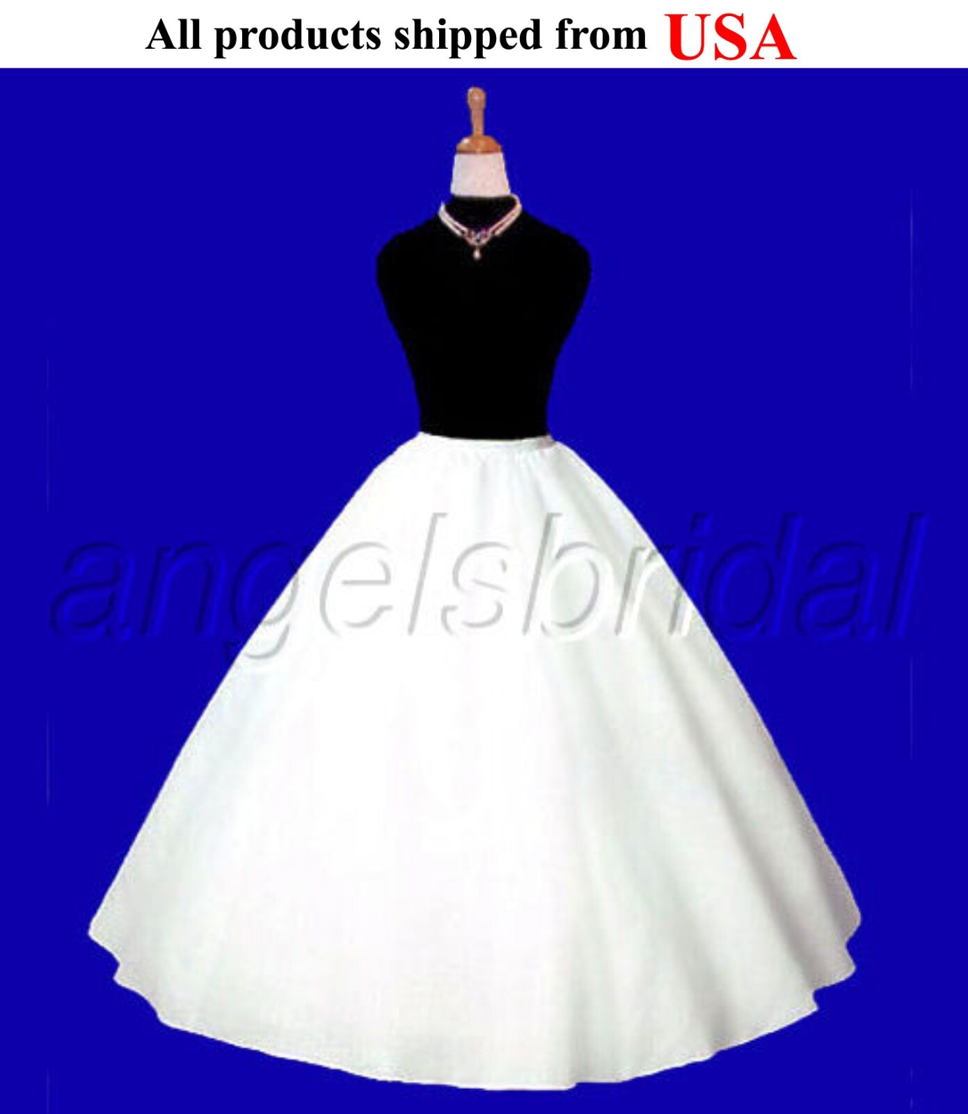 Premium Quality Super Full A-line Bridal Wedding Crinoline Petticoat Skirt Slip