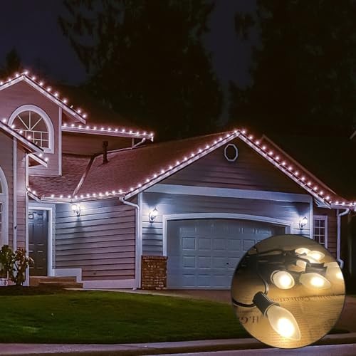 25 Pack C7 LED Light Bulbs, C7 Vintage Christmas Replacement Frosted White