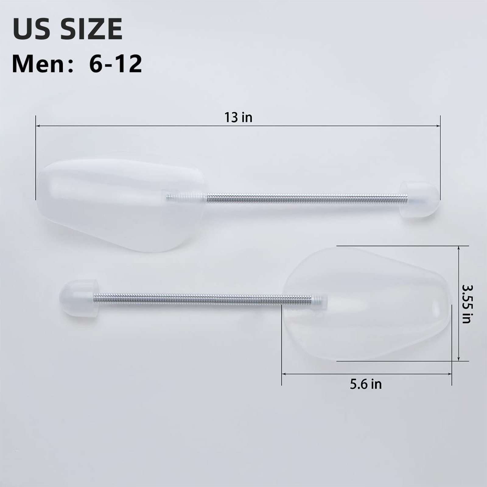 1-2 Pairs Adjustable Plastic Spring Men Women Shoe Trees Shaper Keeper Stretcher