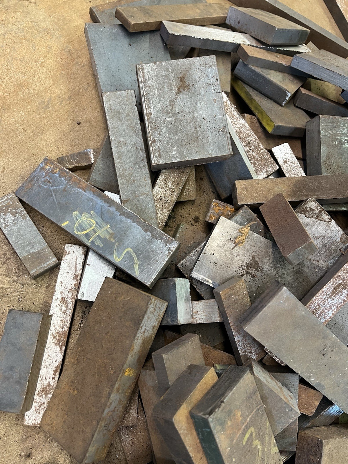 Mix lot 5+Lbs A36 Flat steel metal plate bar steel stock 3/8" 1/2" 3/4" 1"+ Th