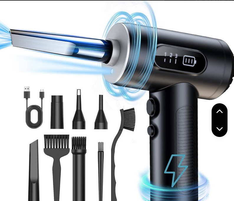 VC018 Compressed Air Duster 3 Gear Adjustable Electric for Car SUV Home PC