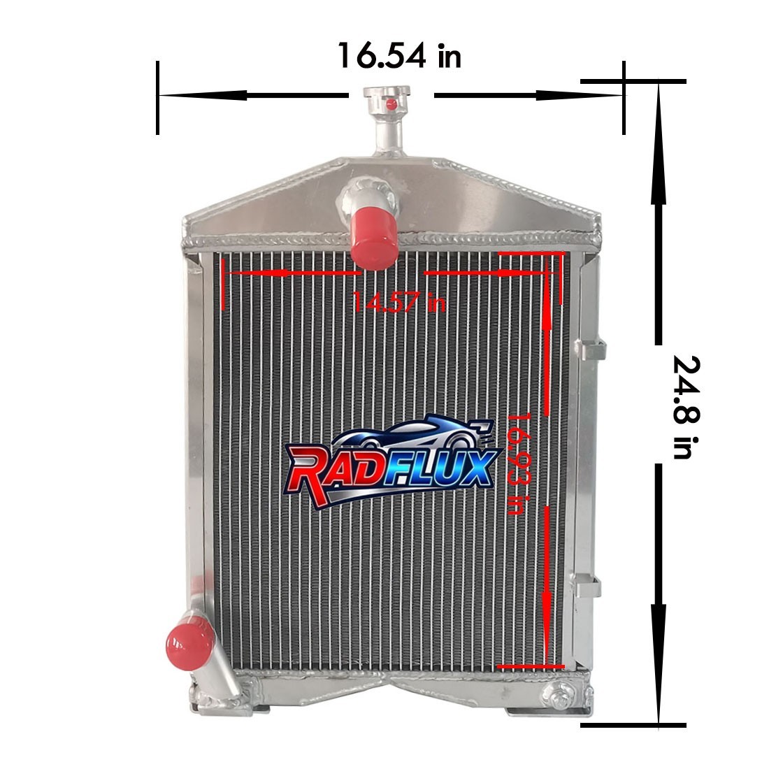 Aluminum Radiator for Ford 8N 9N 2N #86551430 AR2018 8N8005 Tractors With Cap