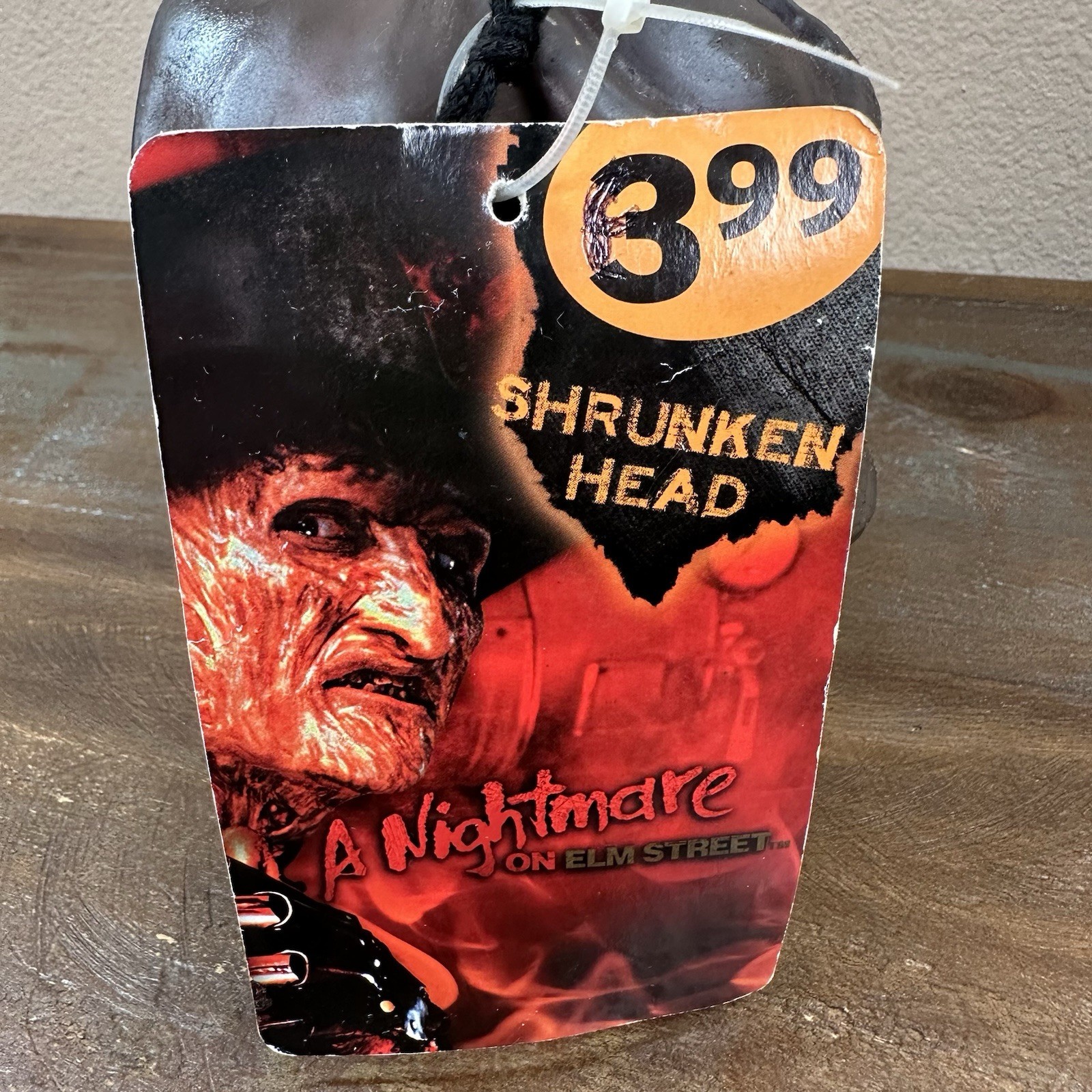 NWT Nightmare on Elm Street Freddy Krueger Rubber Shrunken Head New Line 7”