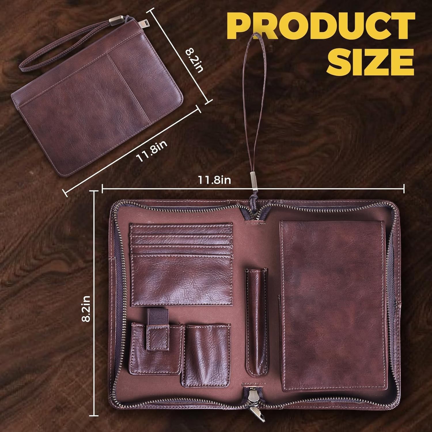 Portable Travel Leather Cigar Case