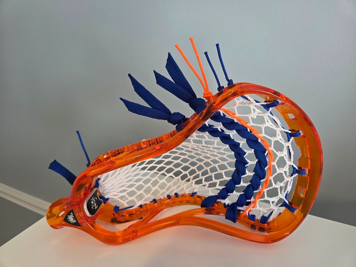 Attack Pocket New ECD ION Lava Orange Mid Low Pocket Lacrosse Head HERO 4.0