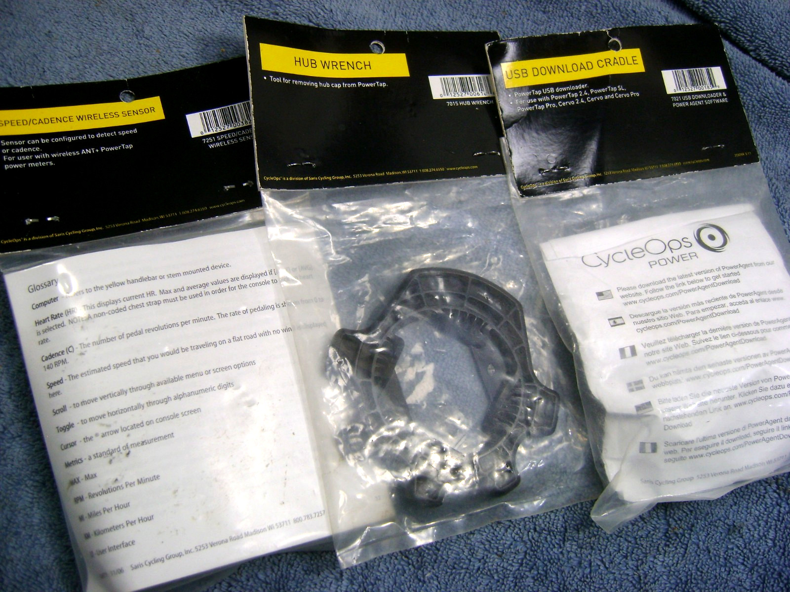 NEW, Cyclops Powermeter Accessory Bundle, Wireless Sensor, USB Cradle, Hub Tool