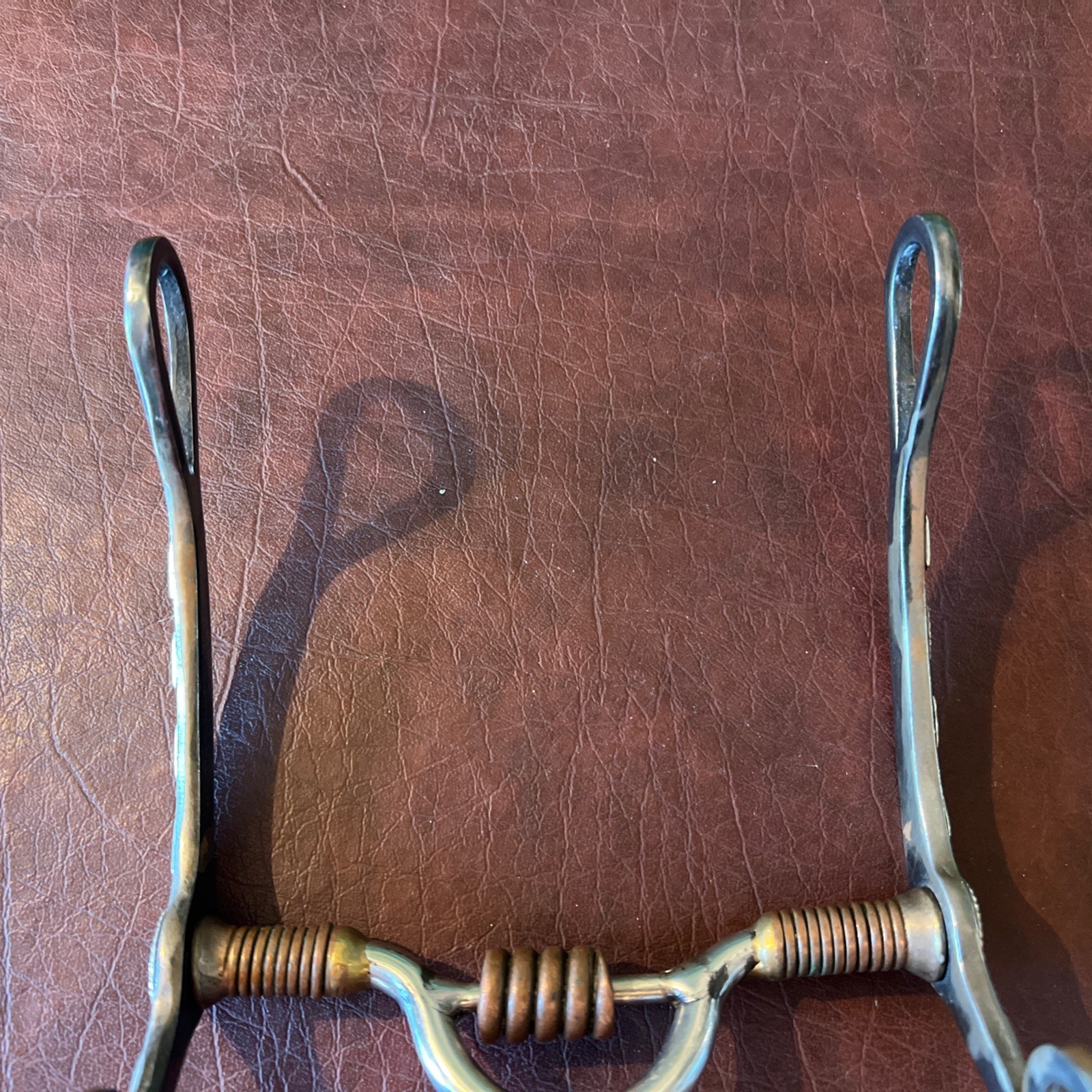 Vintage Hand Crafted Western Horse Bit Brass Copper Silver RARE FIND